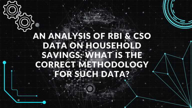 An analysis of RBI & CSO data on household savings What is the correct methodology for such data