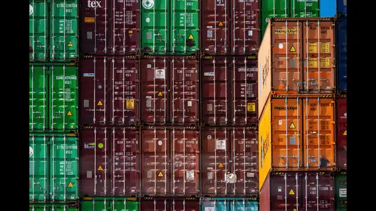 (FILES) Stacks of shipping containers sit at the Port of Baltimore in Baltimore, Maryland, on March 31, 2025. (AFP) (FILES) Stacks of shipping containers sit at the Port of Baltimore in Baltimore, Maryland, on March 31, 2025. (AFP)